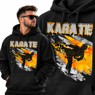 BLUZA Z KAPTUREM  SPORTY WALKI KARATE